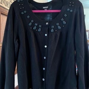 DKNY Donna Karan New York embellished sweater